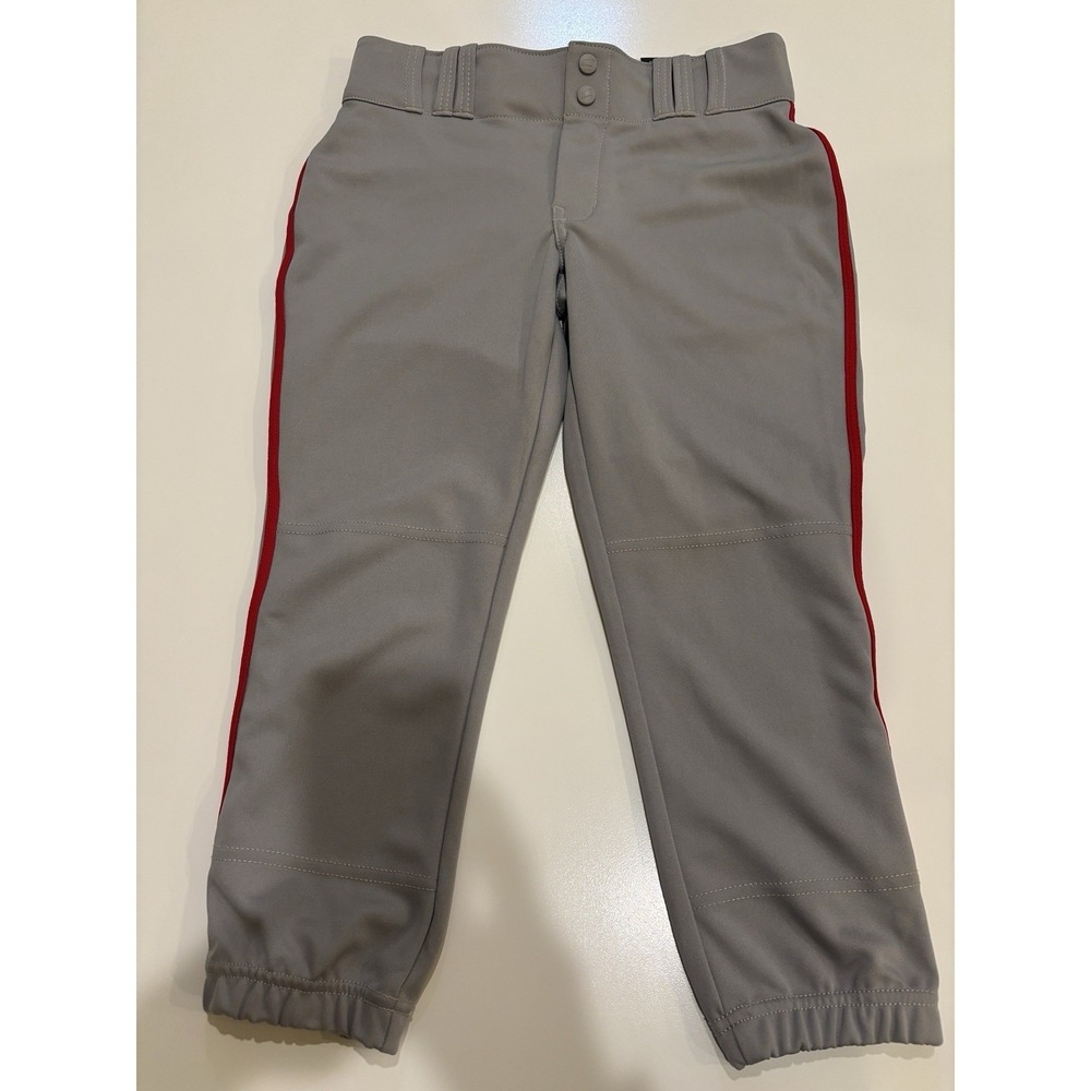 Champro Women's Fastpitch Softball Pants NWT Gray With Red Size S